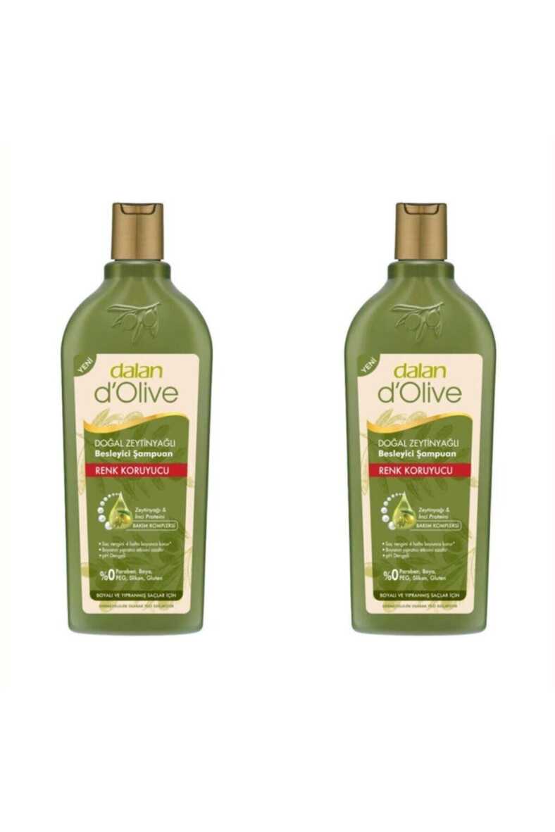 2 Adet D’olive Zeytinyağlı Renk Koruyucu Şampuan 400 ml - 1