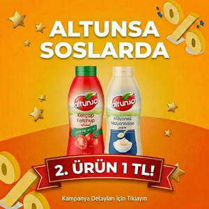 Altunsa Soslarda 2. Ürün 1 TL!