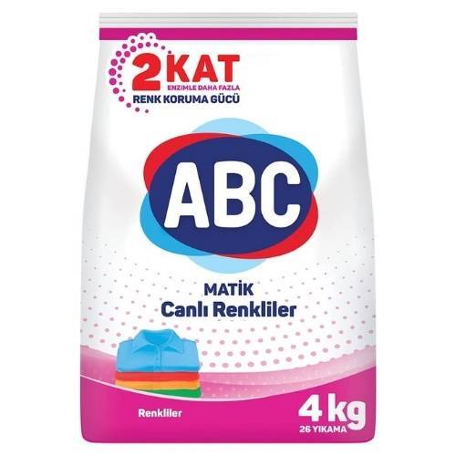 ABC Toz Deterjan Canlı Renkliler 4 KG - 1