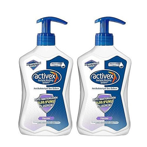Activex Sıvı Sabun Hassas 500 ml x 2 Adet - Activex