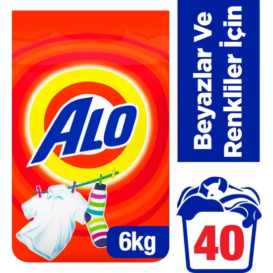 ALO Çamaşır Tozu Beyazlar ve Renkliler İçin 6 KG - 1