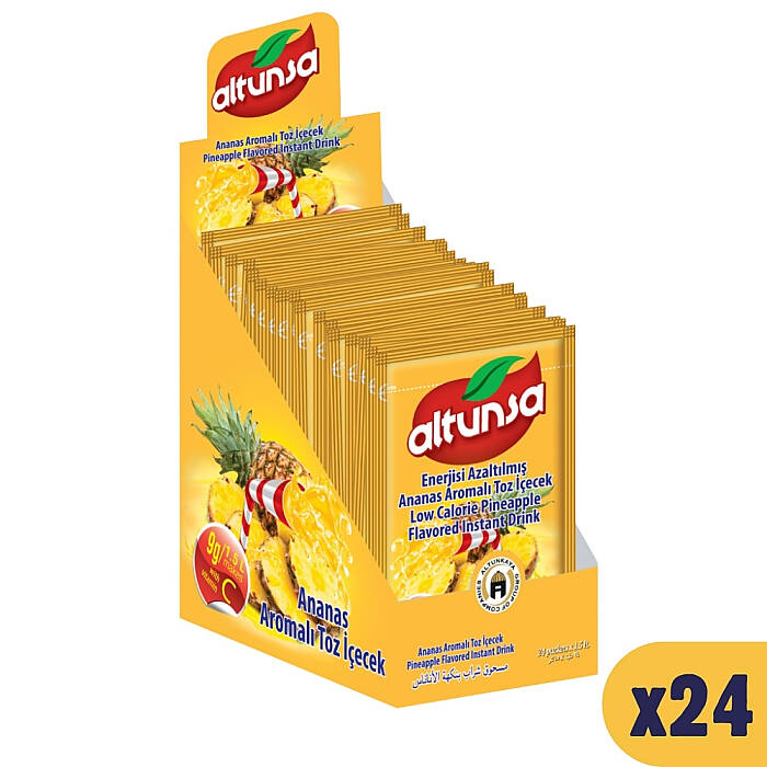 Altunsa Ananas Aromalı Soğuk Toz İçecek 9 G x 24 Adet 1 KOLİ - 2