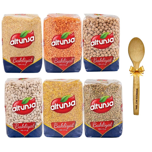 Altunsa Bakliyat Seti ve Ahşap Kaşık - Altunsa