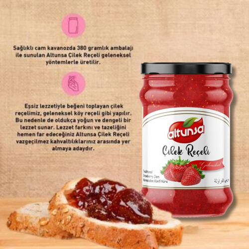 Altunsa Çilek Reçeli 380 Gram - 3