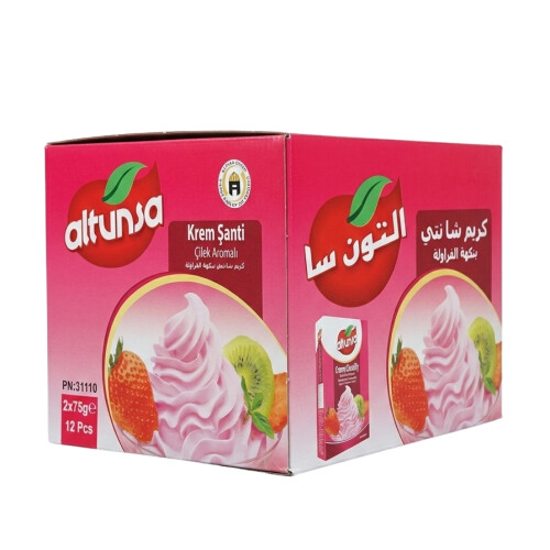 Altunsa Çilekli Krem Şanti 150 G X 12 Adet 1 KOLİ - Altunsa