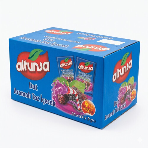 Altunsa Dut Aromalı Soğuk Toz İçecek 9 G x 24 Adet 1 KOLİ - Altunsa