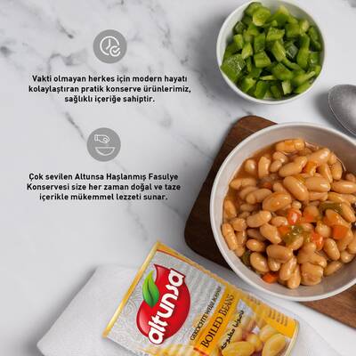 Altunsa Haşlanmış Fasulye Konservesi 400 Gr - 4