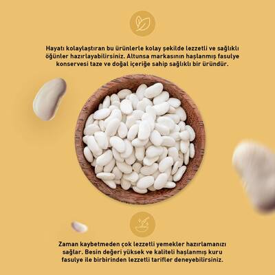 Altunsa Haşlanmış Fasulye Konservesi 400 Gr - 5