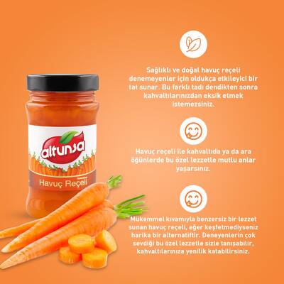 Altunsa Havuç Reçeli 380 Gr - 4