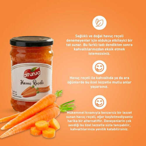 Altunsa Havuç Reçeli 380 Gr - 4
