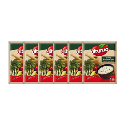 Altunsa Hazır Çorba Kremalı Sebze 6 lı 60 G - Altunsa