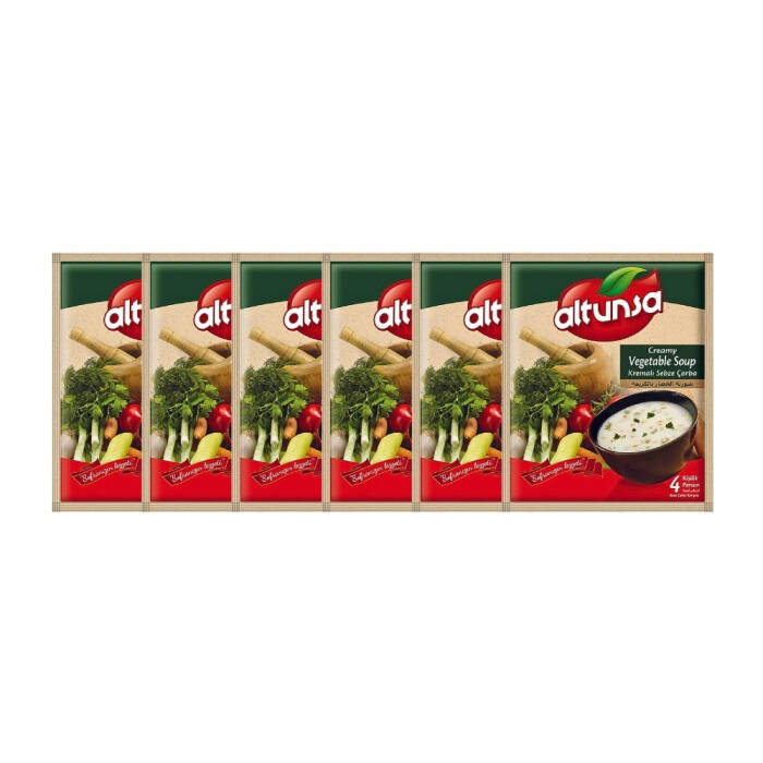 Altunsa Hazır Çorba Kremalı Sebze 6 lı 60 G - 1