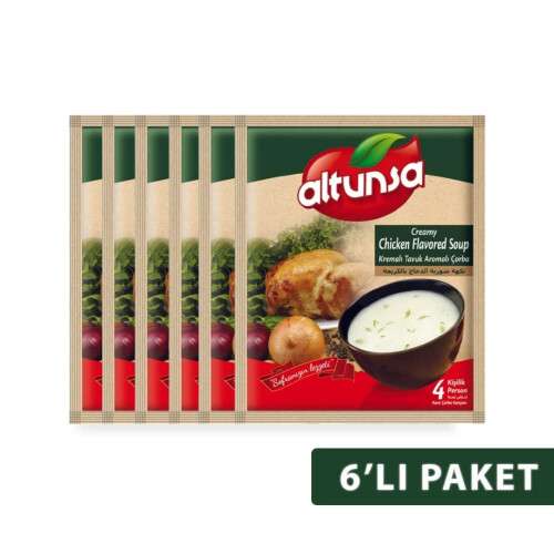 Altunsa Hazır Çorba Kremalı Tavuk 6 lı 60 G - Altunsa