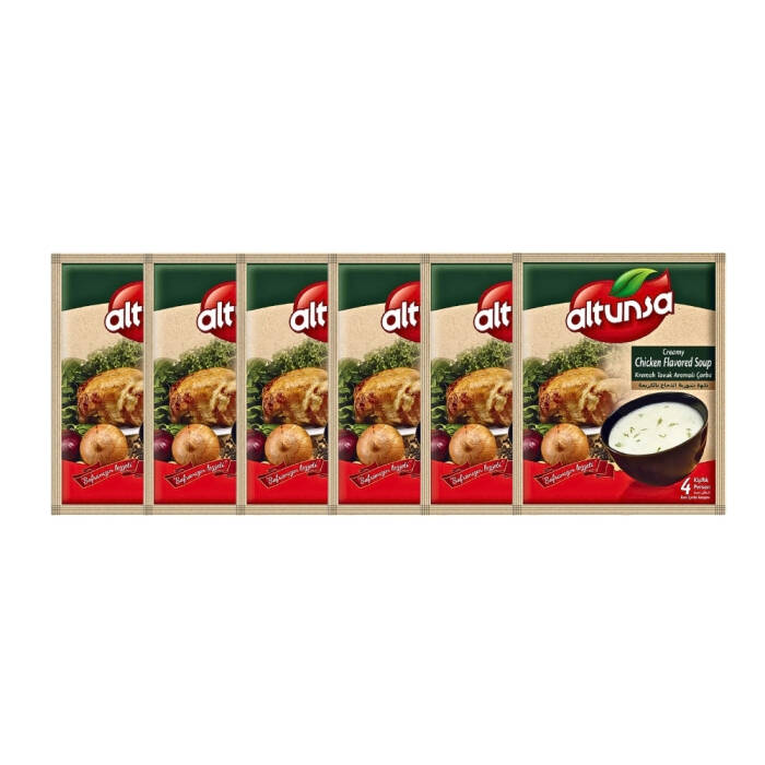 Altunsa Hazır Çorba Kremalı Tavuk 6 lı 60 G - 1