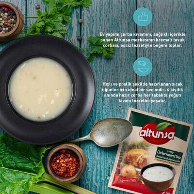 Altunsa Hazır Çorba Kremalı Tavuk 60 G 12 Li Paket - 5