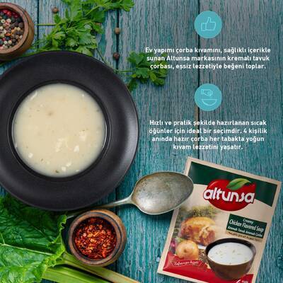 Altunsa Hazır Çorba Kremalı Tavuk 60 G 12 Li Paket - 5