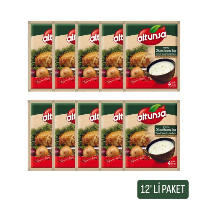 Altunsa Hazır Çorba Kremalı Tavuk 60 G 12 Li Paket - 1