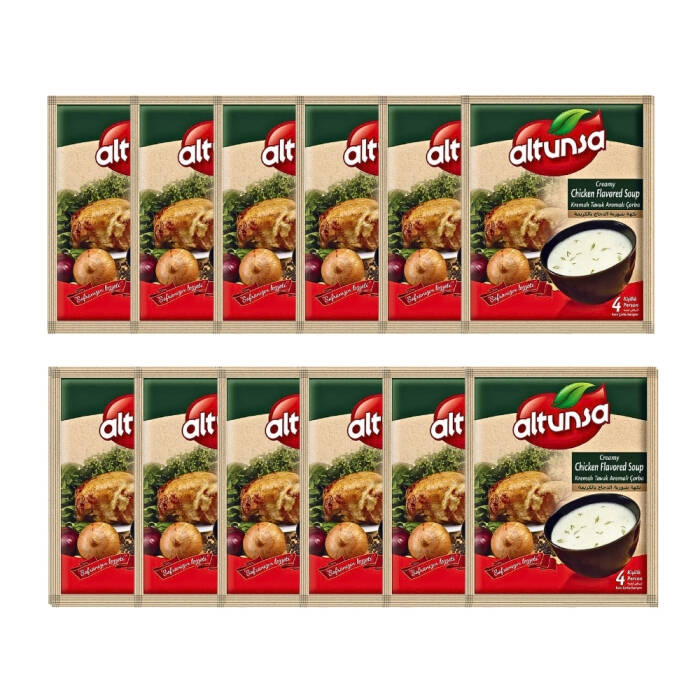 Altunsa Hazır Çorba Kremalı Tavuk 60 G 12 Li Paket - 1