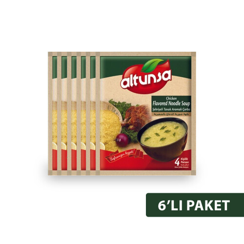 Altunsa Hazır Çorba Şehriyeli Tavuk 6 lı 60 G - Altunsa