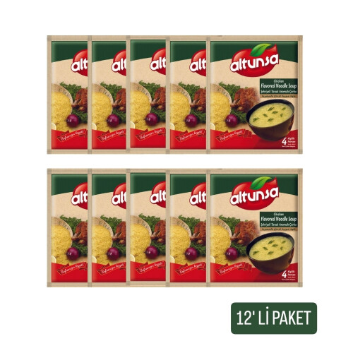 Altunsa Hazır Çorba Şehriyeli Tavuk 60 G 12 Lİ Paket - Altunsa