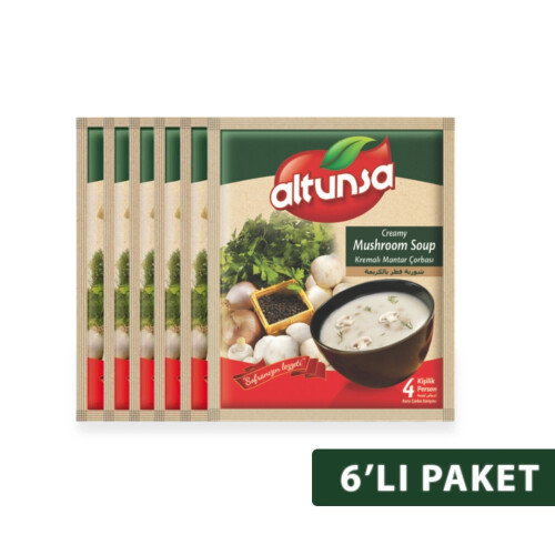Altunsa Hazır Kremalı Mantar Çorbası 6 lı 60 G - Altunsa