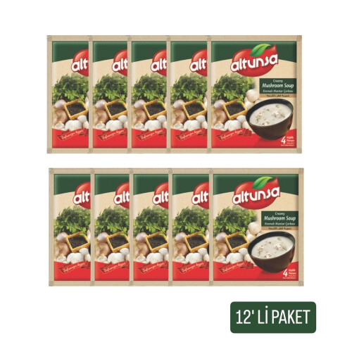 Altunsa Hazır Kremalı Mantar Çorbası 60 G 12 Lİ Paket - Altunsa