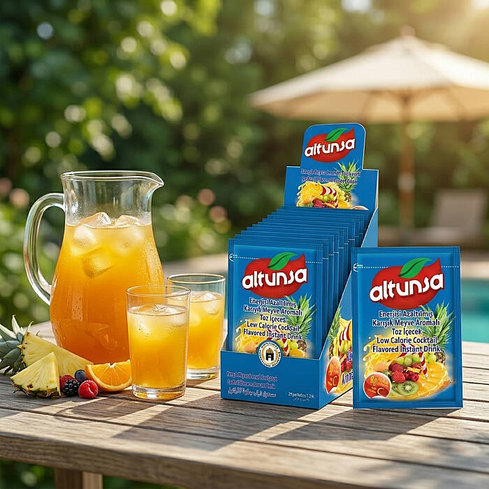 Altunsa Karışık Meyve Aromalı Soğuk Toz İçecek 9 gr X 24 Adet - 2