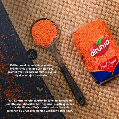 Altunsa Yerli Kırmızı Mercimek 900 G - 4