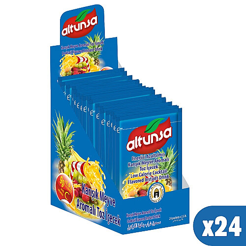 Altunsa Karışık Meyve Aromalı Soğuk Toz İçecek 9 G x 24 Adet 1 KOLİ - 2