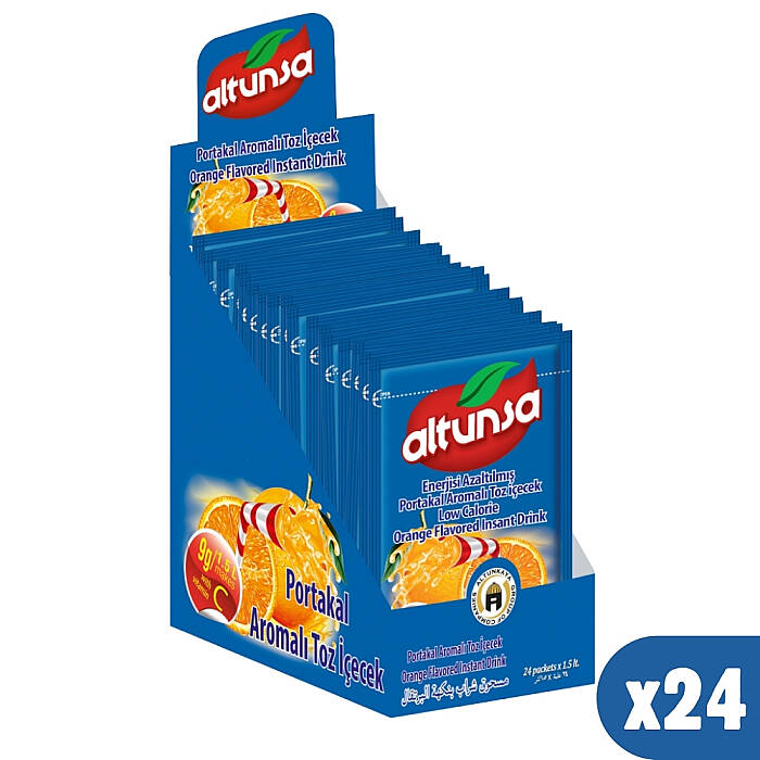 Altunsa Portakal Aromalı Soğuk Toz İçecek 9 G x 24 Adet 1 KOLİ - 2