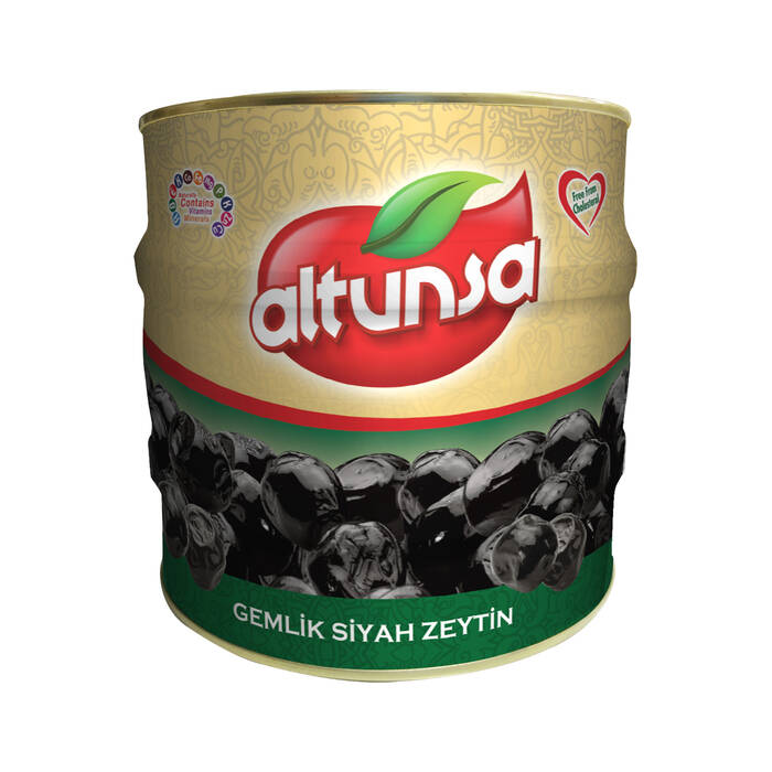 Altunsa Siyah Zeytin Gemlik Teneke 1700 Gr - 1