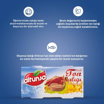 Altunsa Acılı Ton Balığı 2×160 G - 3