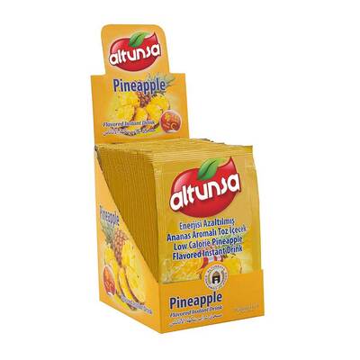 Altunsa Ananas Aromalı Soğuk Toz İçecek 9 gr X 24 Adet - 1