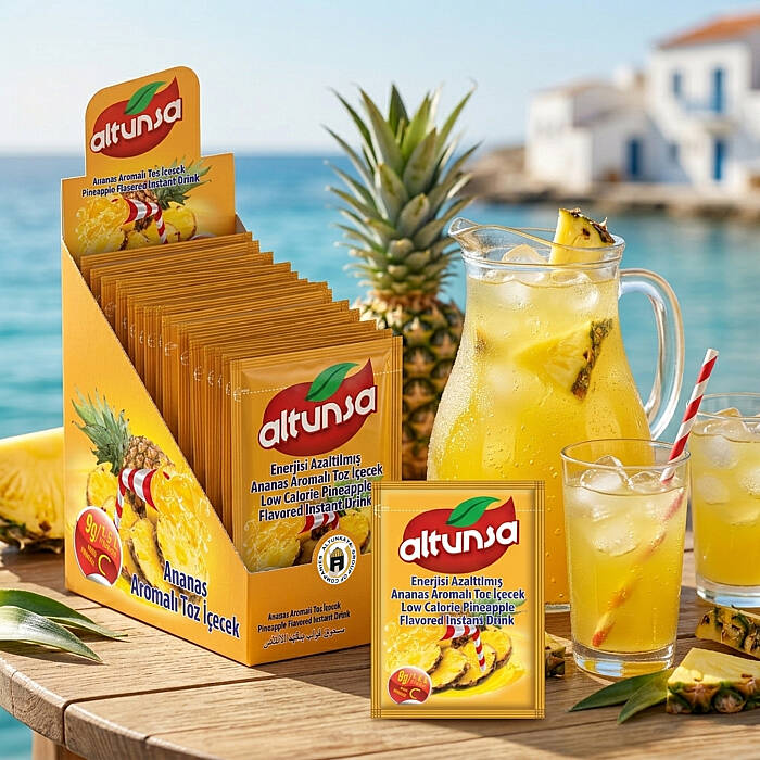 Altunsa Ananas Aromalı Soğuk Toz İçecek 9 gr X 24 Adet - 2
