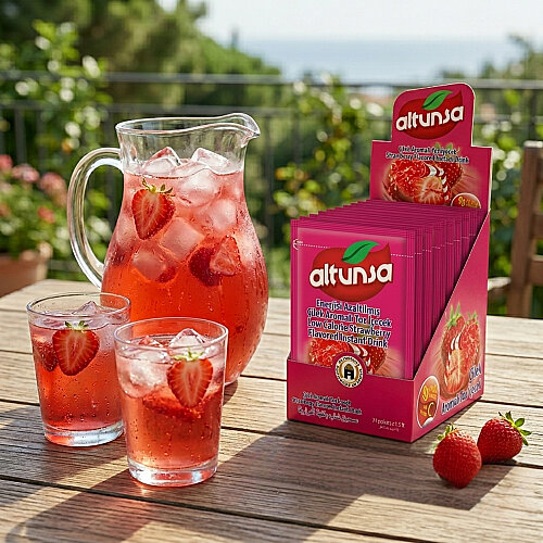Altunsa Çilek Aromalı Soğuk Toz İçecek 9 gr X 24 Adet - 2