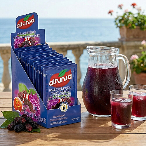 Altunsa Dut Aromalı Soğuk Toz İçecek 9 gr X 24 Adet - 2