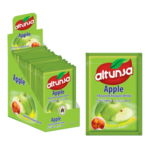 Altunsa Elma Aromalı Soğuk Toz İçecek 9 gr X 24 Adet - Altunsa