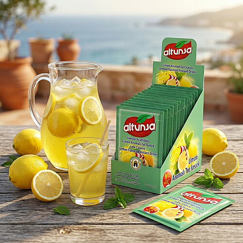 Altunsa Limon Aromalı Soğuk Toz İçecek 9 gr X 24 Adet - 2