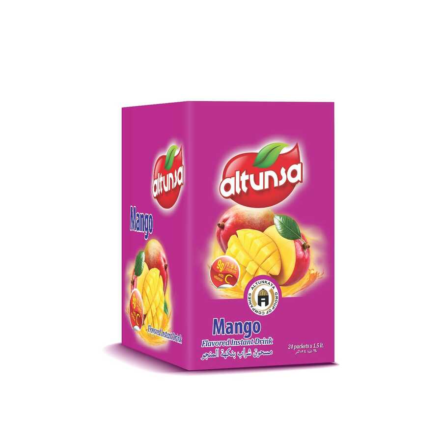 Altunsa Mango Aromalı Soğuk Toz İçecek 9 gr X 24 Adet - 1