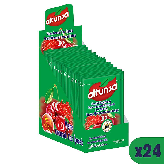 Altunsa Vişne Aromalı Soğuk Toz İçecek 9 G x 24 Adet 1 KOLİ - 2