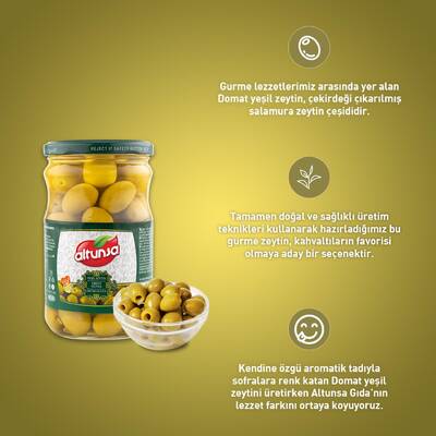 Altunsa Yeşil Zeytin Domat 350 Gr - 3