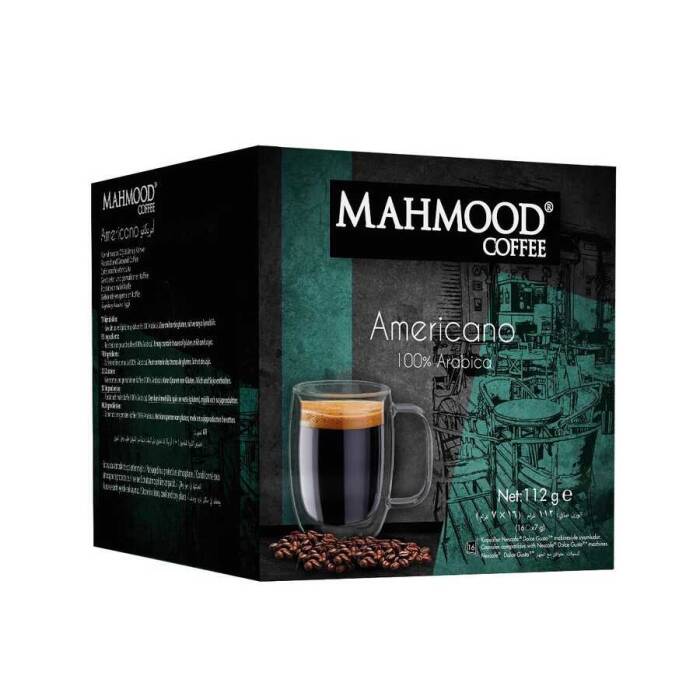 Mahmood Coffee Dolce Gusto Americano Kapsül Kahve 16 Adet X 7 g ve Fincan - 2