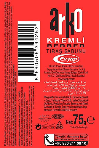 Arko Kremli Berber Tıraş Sabunu 75 G - 4