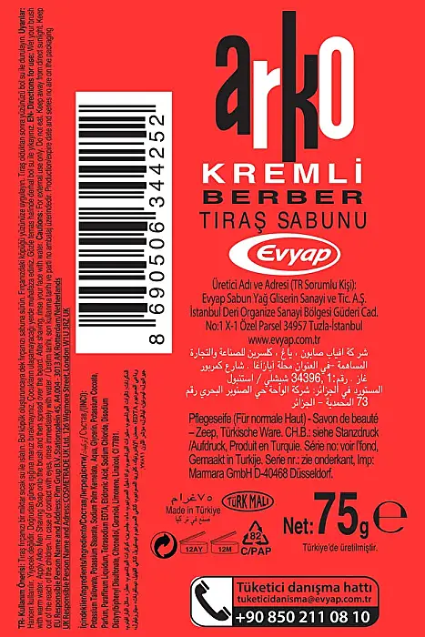 Arko Kremli Berber Tıraş Sabunu 75 G - 4
