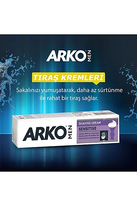 Arko Tıraş Kremi 90 gr Sensitiv x4 Adet - 3