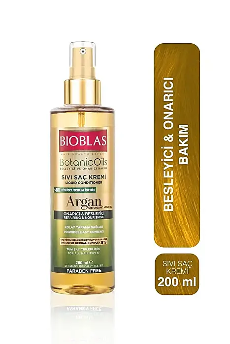 Bioblas Botanic Oils Argan Yağlı Sıvı Saç Kremi 200 ML x 2 Adet - 2