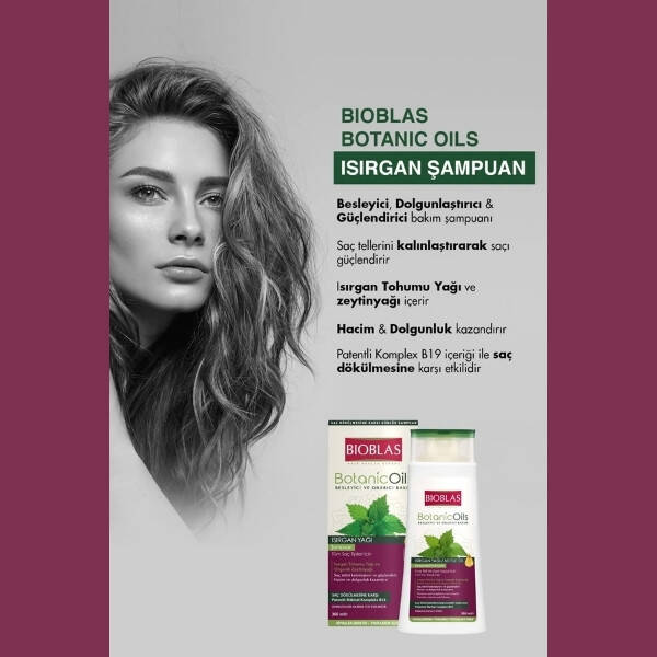 Bioblas Isırgan Yağı Saç Dökülmesine Karş Şampuan 360 ml - 3