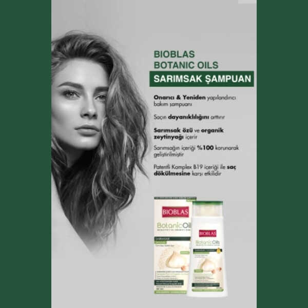 Bioblas Botanic Oils Saç Dökülmesine Karşı Sarımsak Özlü Şampuan 360 ml - 2