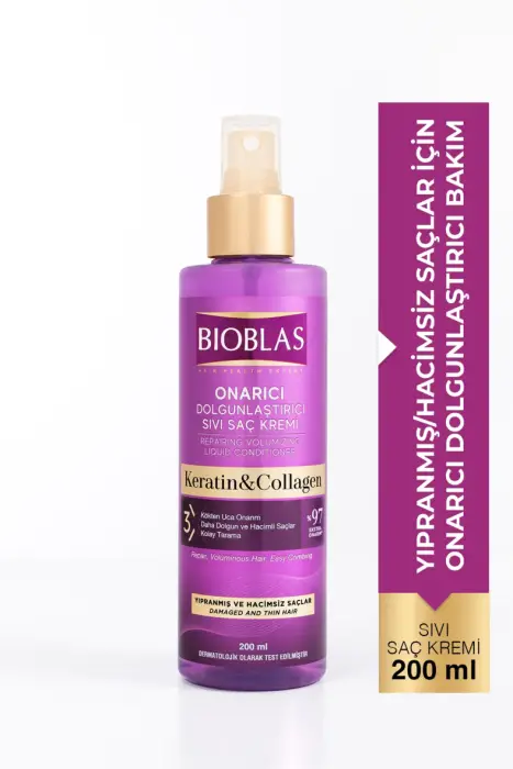 Bioblas Sıvı Saç Kremi Collagen Keratin 200 ml - 1