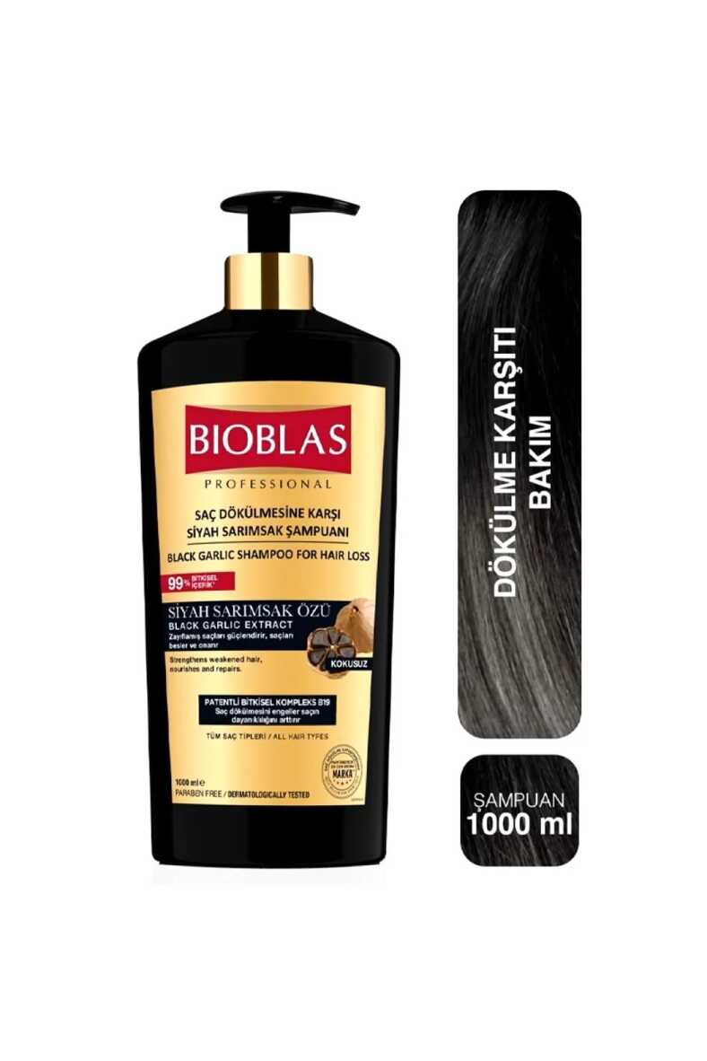 Bioblas Siyah Sarımsak Özlü Saç Dökülmesine Karşı Şampuan - 1